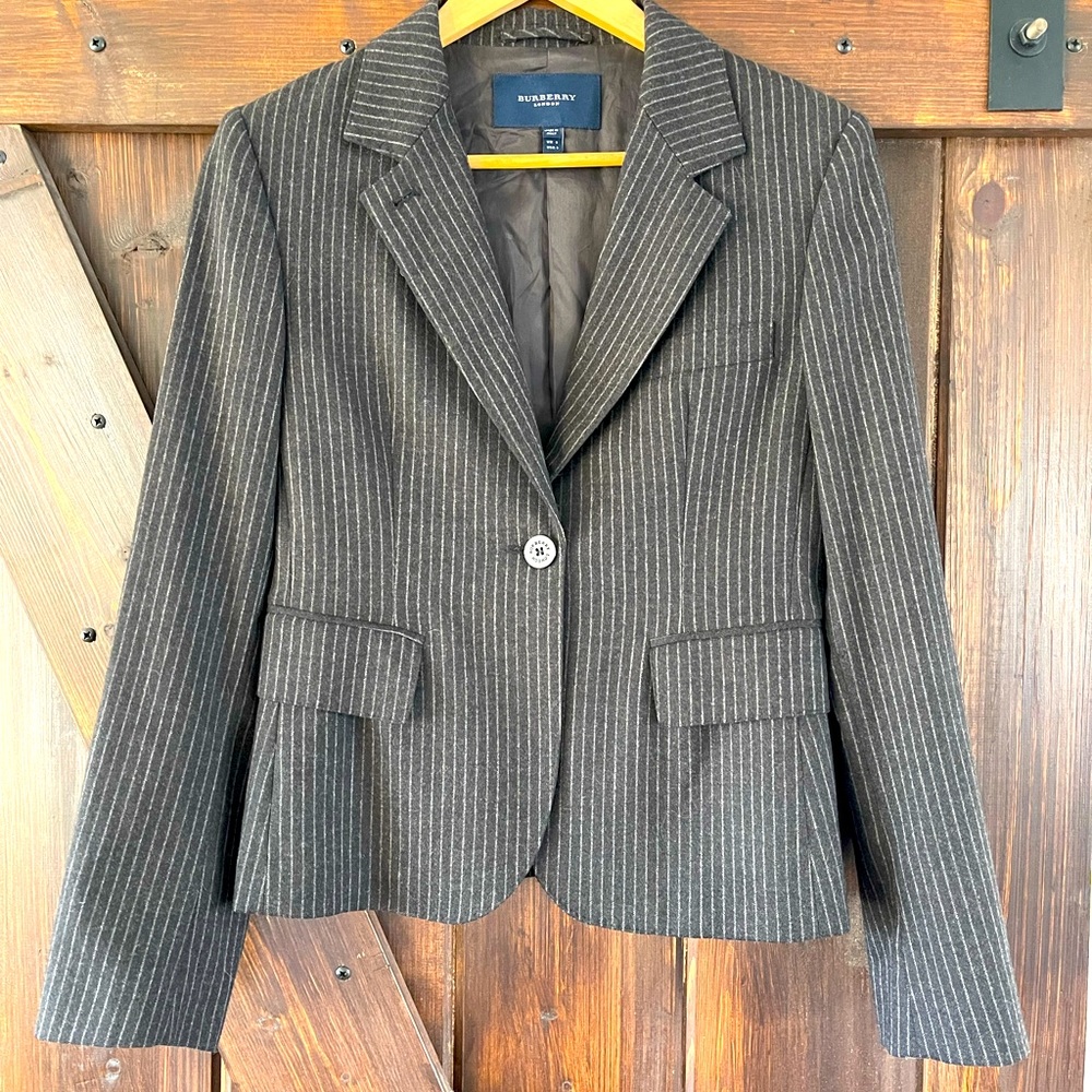 Burberry Pinstripe Blazer